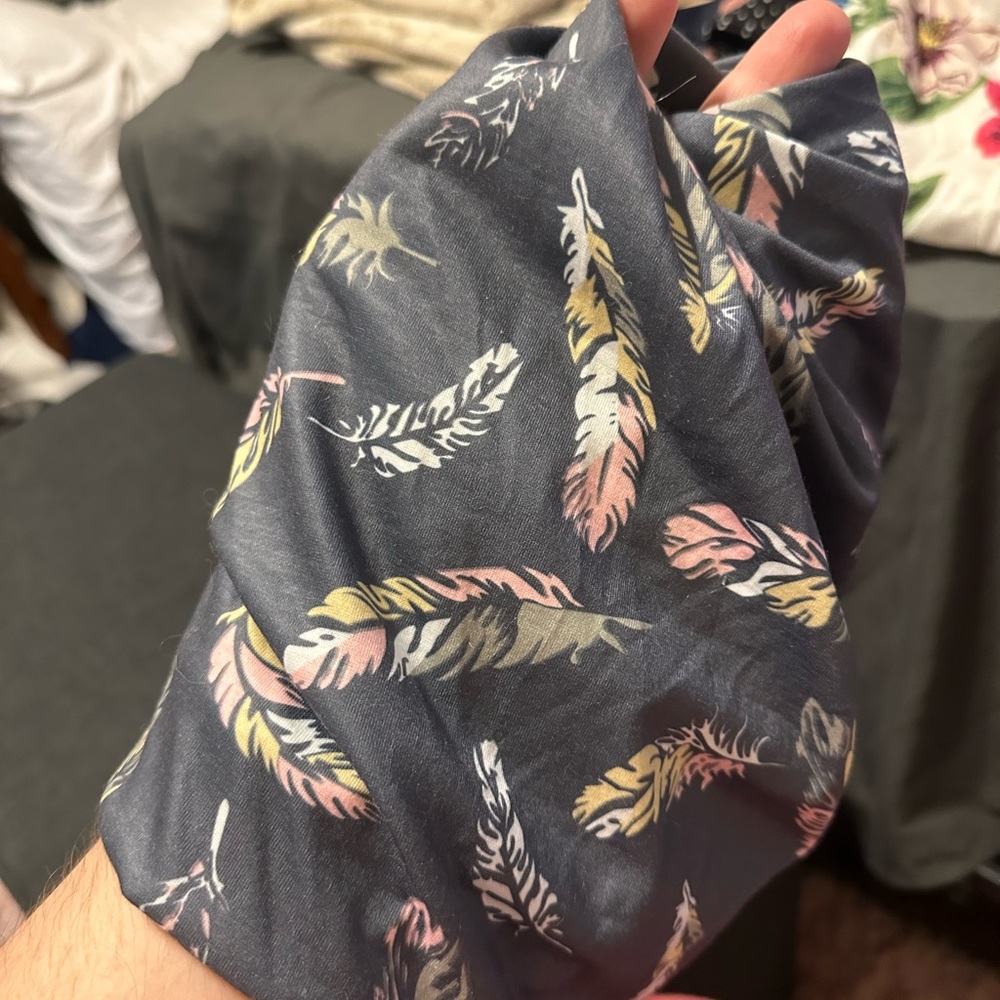 Beanies for pony tail or cancer hair loss coverup. Smoke free home